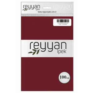 Reyyan İpek 100 cm Düz Poşetli Yazma Koyu Bordo 038