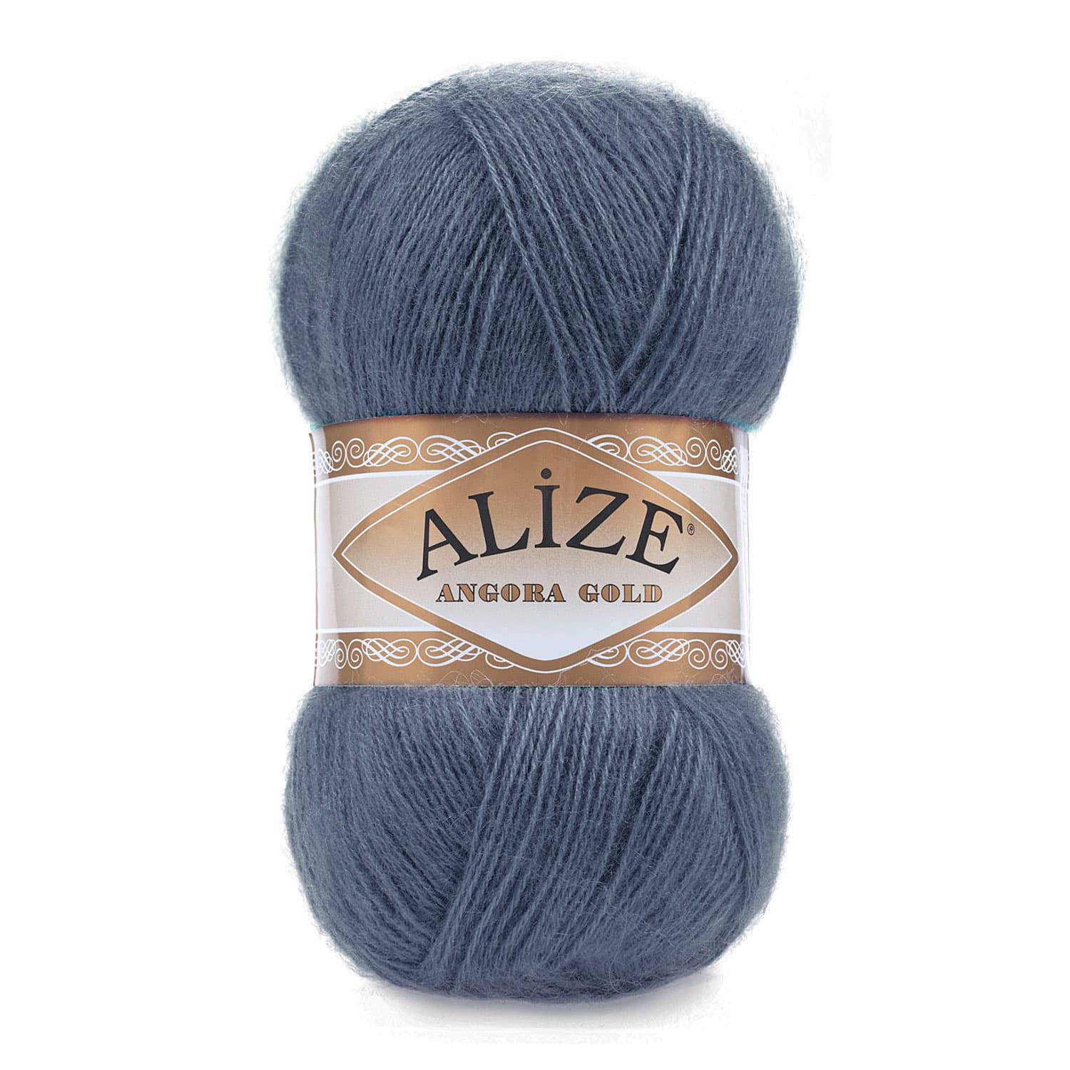 Alize Angora Gold 203 Denim Yelek ve Şal İpi