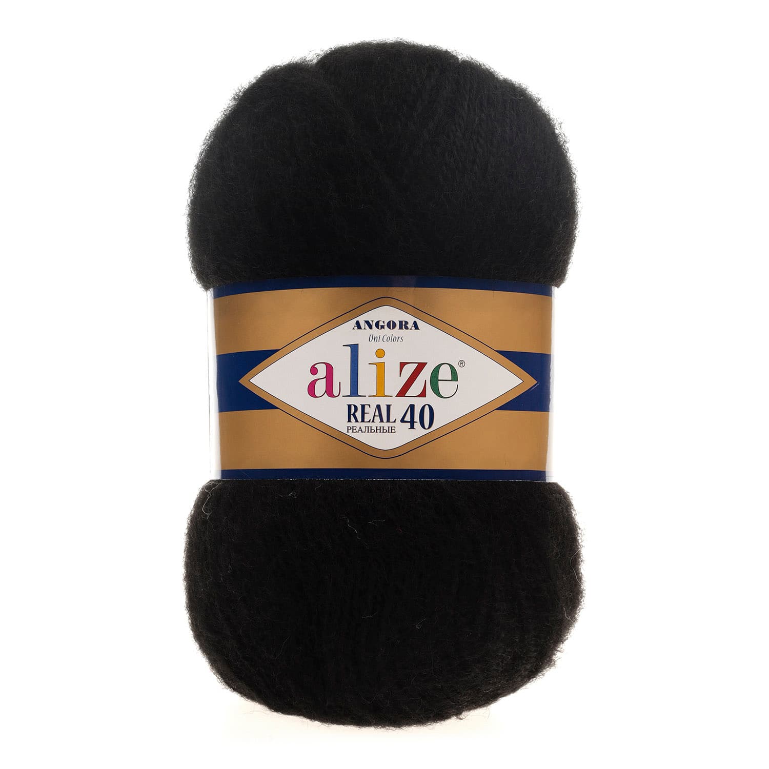 Alize Angora Real 40 60 Siyah Yelek ve Şal İpi