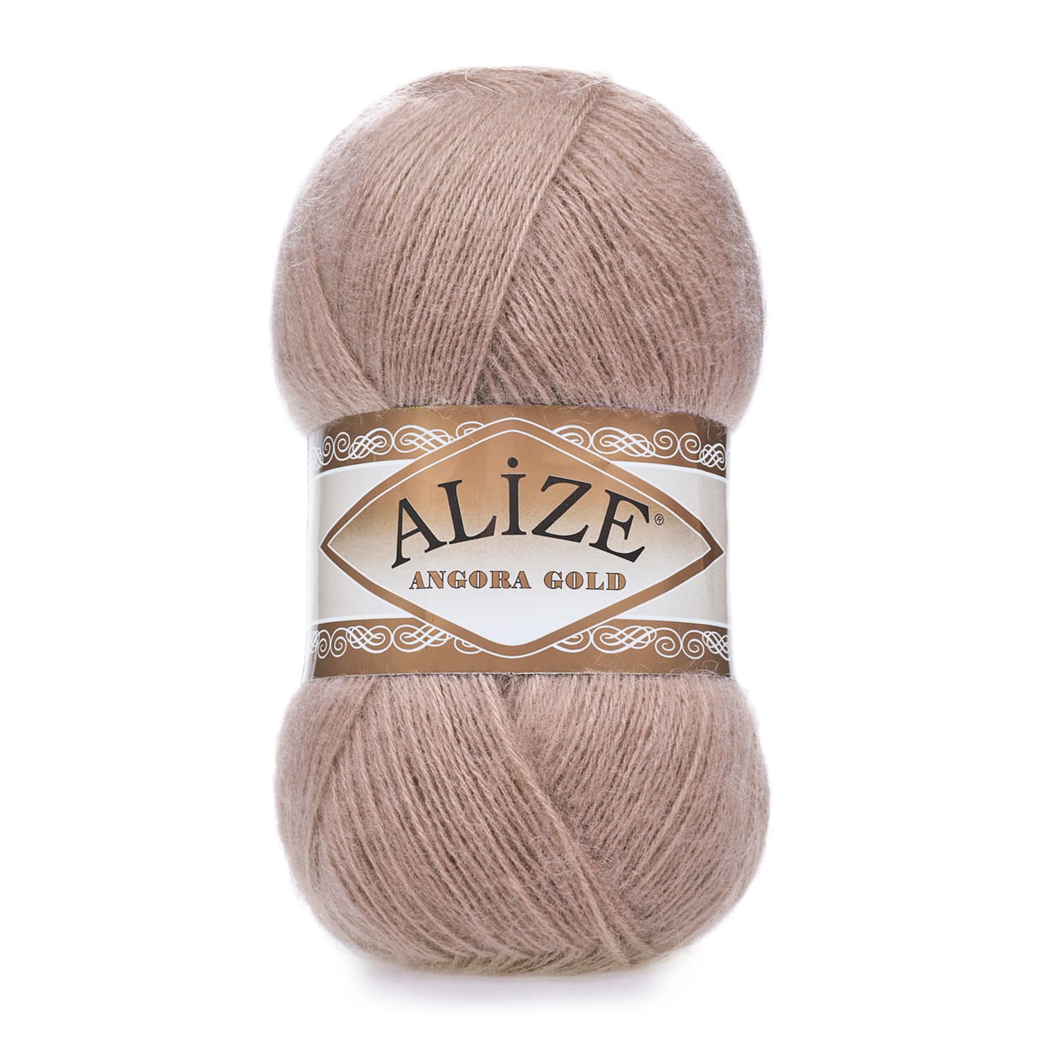 Alize Angora Gold 542 Gül Kurusu Yelek ve Şal İpi