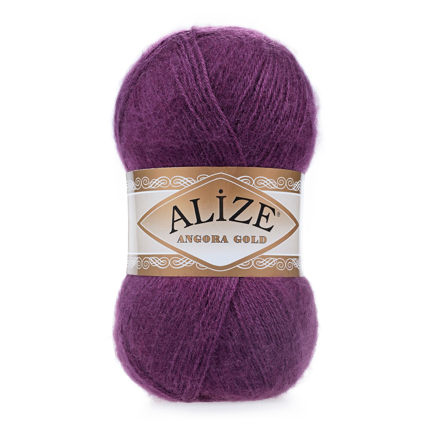Alize Angora Gold 111 Mürdüm Yelek ve Şal İpi