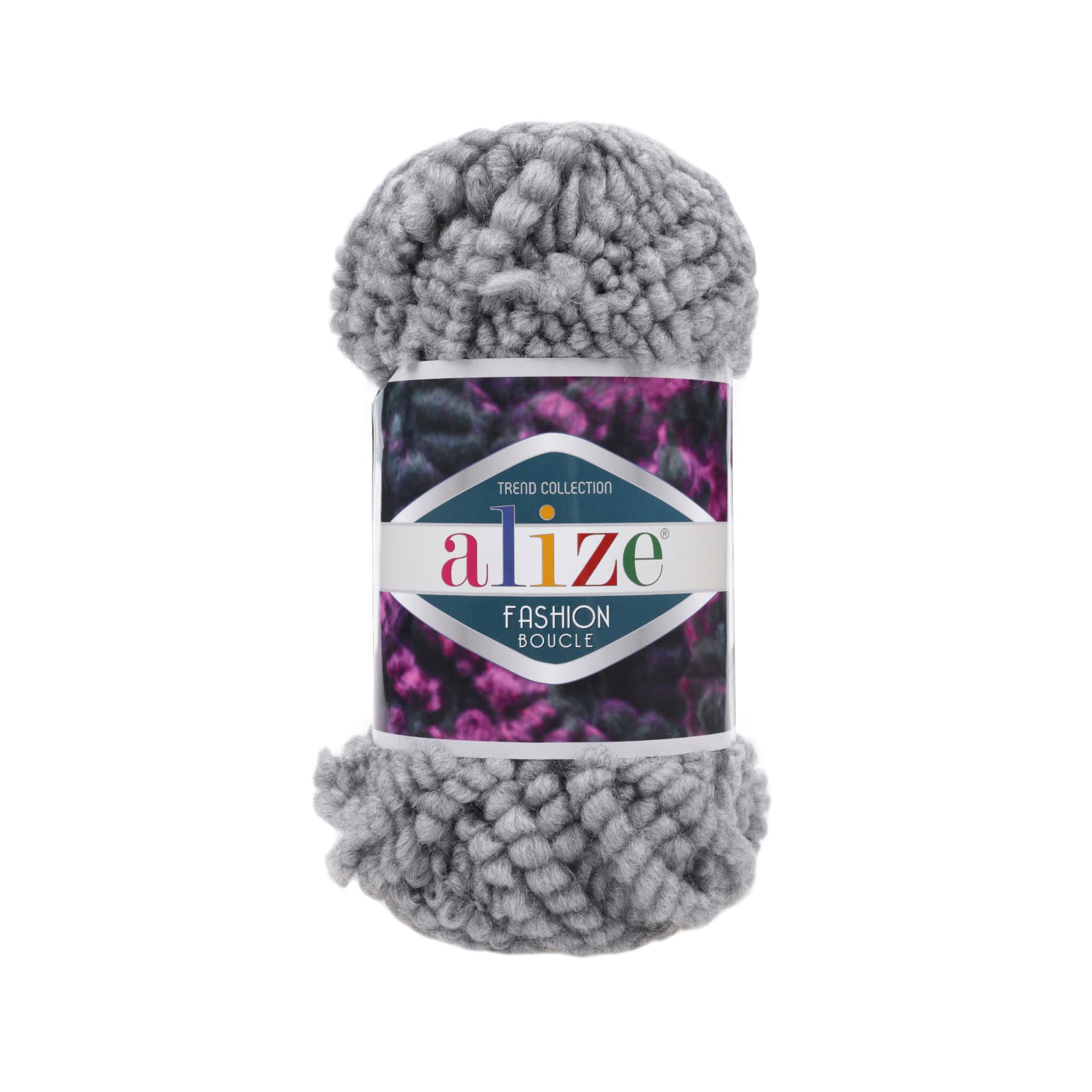 Alize Fashion Boucle 21 Gri Örgü İpi