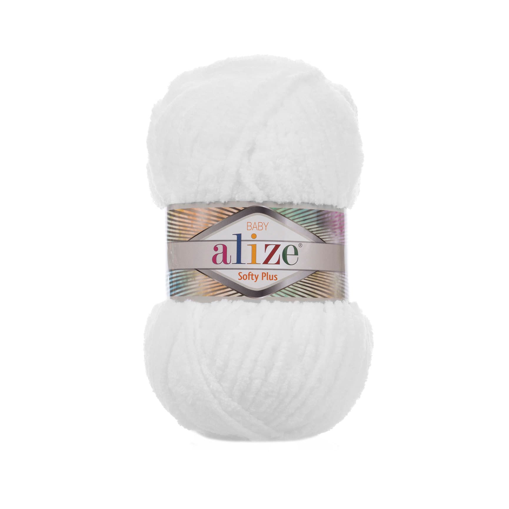 Alize Softy Plus 55 Beyaz Kadife İp