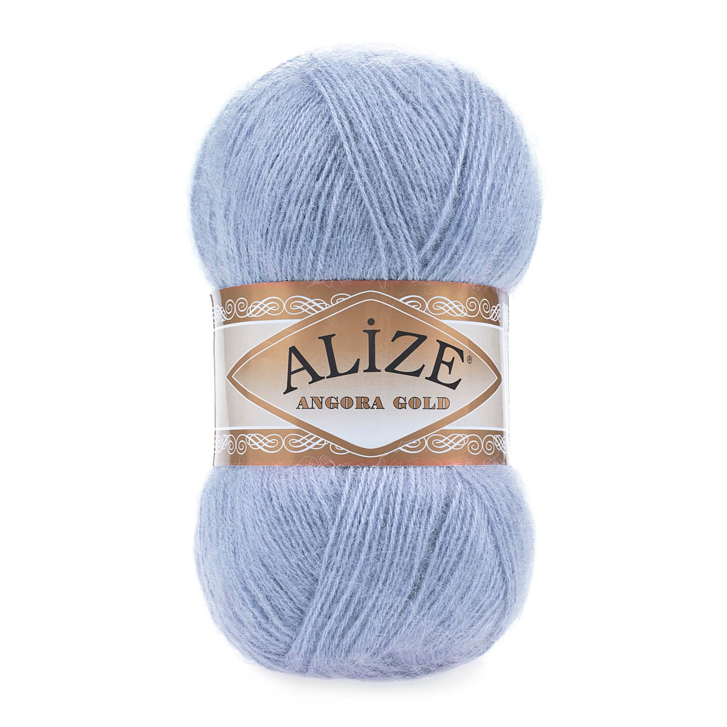Alize Angora Gold 40 Mavi Yelek ve Şal İpi