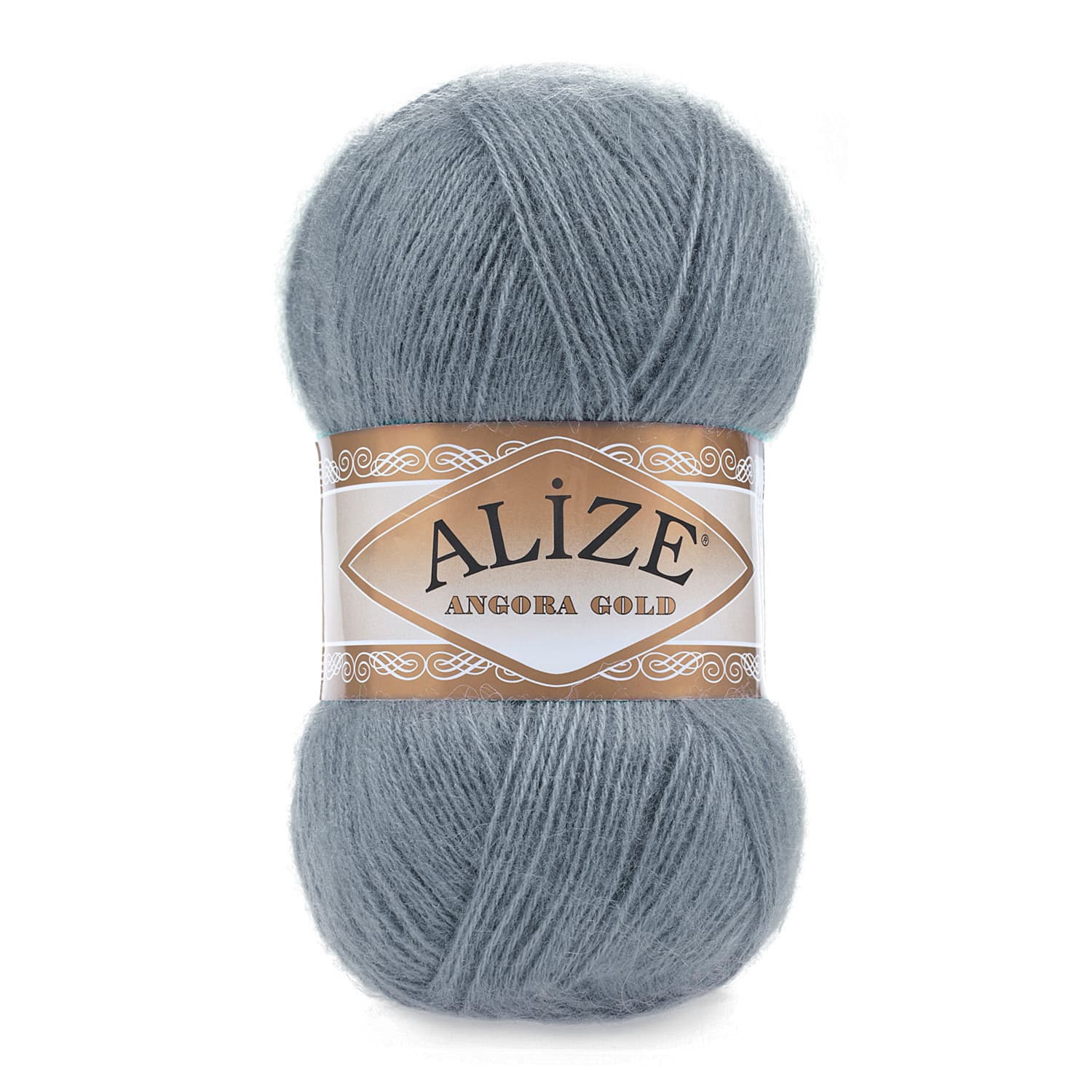 Alize Angora Gold 87 Koyu Gri Yelek ve Şal İpi