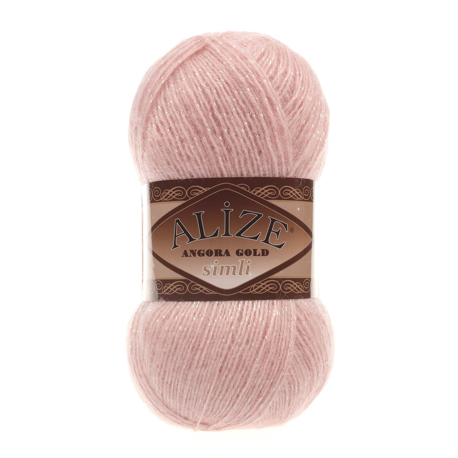 Alize Angora Gold Simli 161 Pudra Yelek ve Şal İpi