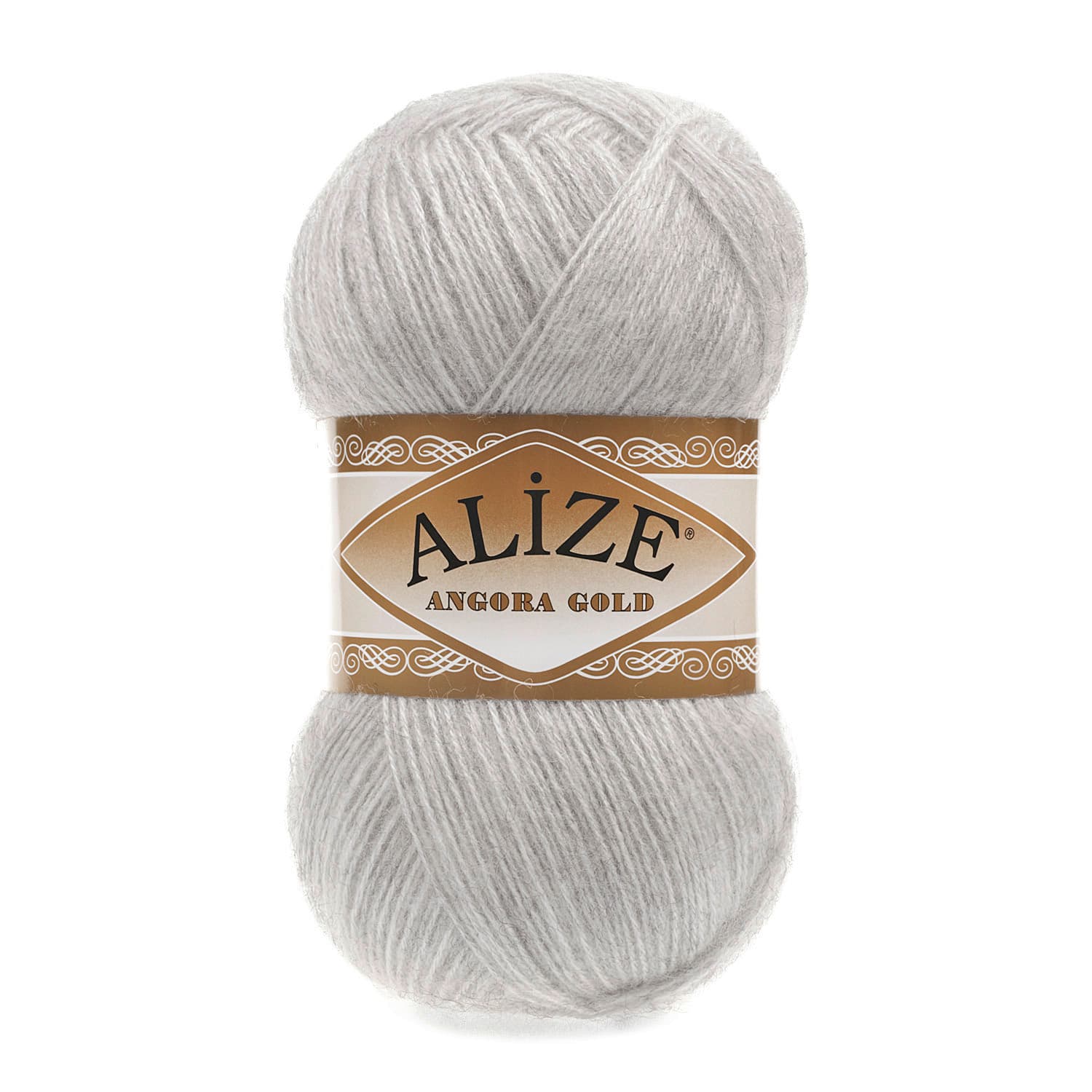 Alize Angora Gold 208 Açık Gri Yelek ve Şal İpi