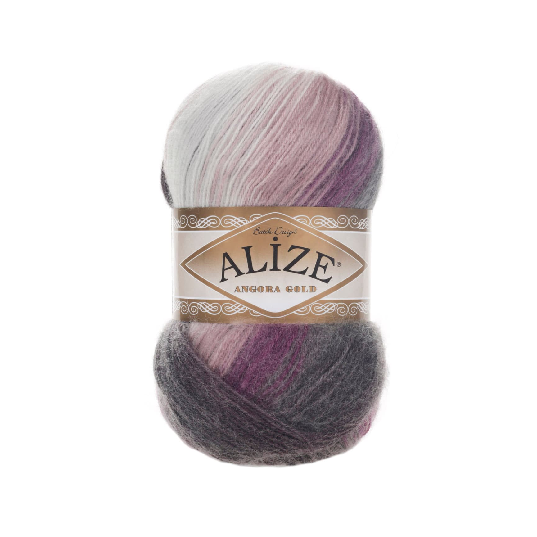 Alize Angora Gold Batik 1986 Yelek ve Şal İpi