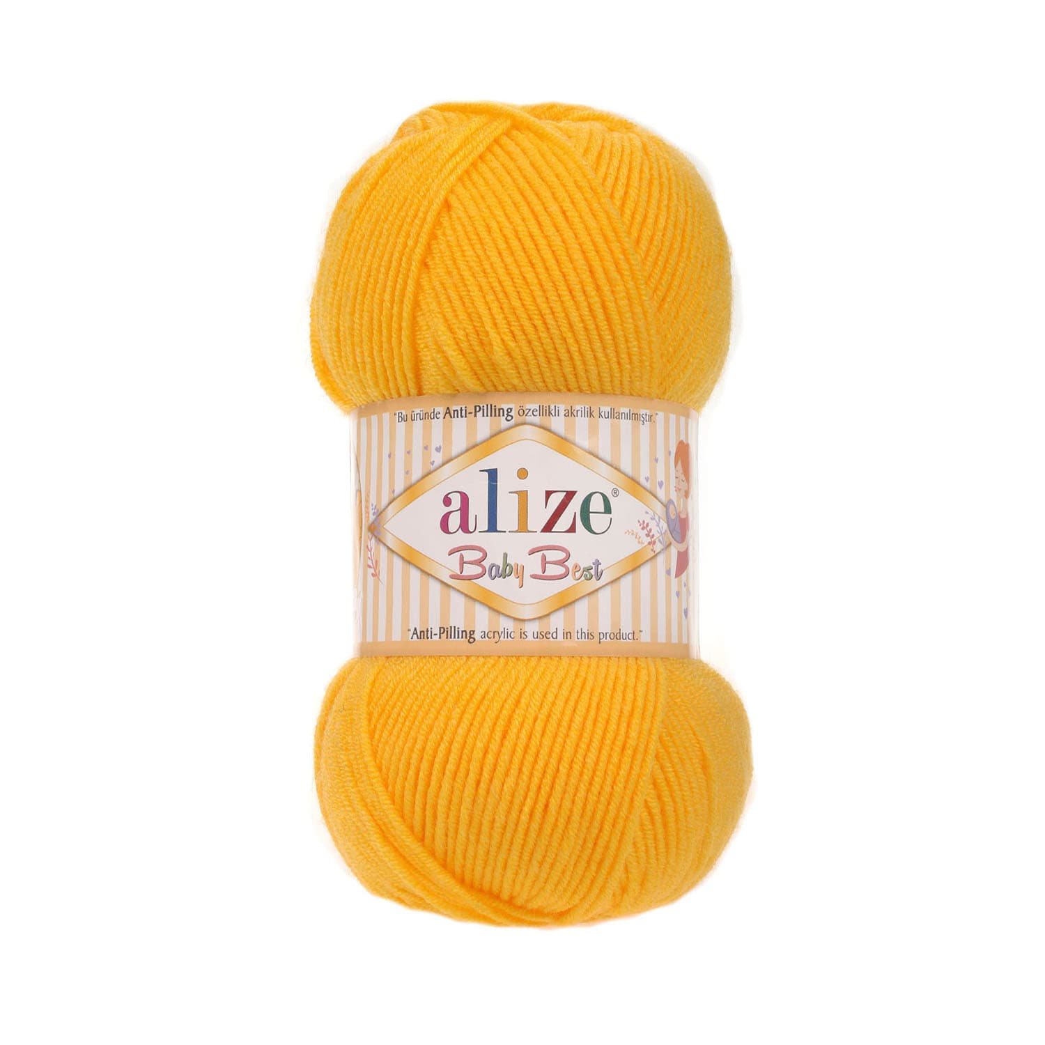 Alize Baby Best 216 Koyu Sarı Bebe Yünü