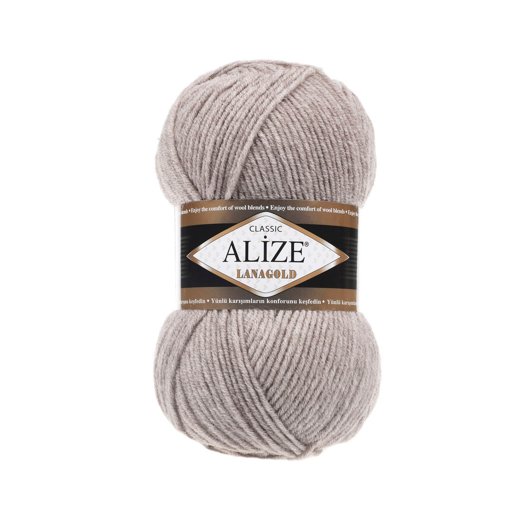 Alize Lanagold 207 Açık Kahve Melanj Kışlık İp
