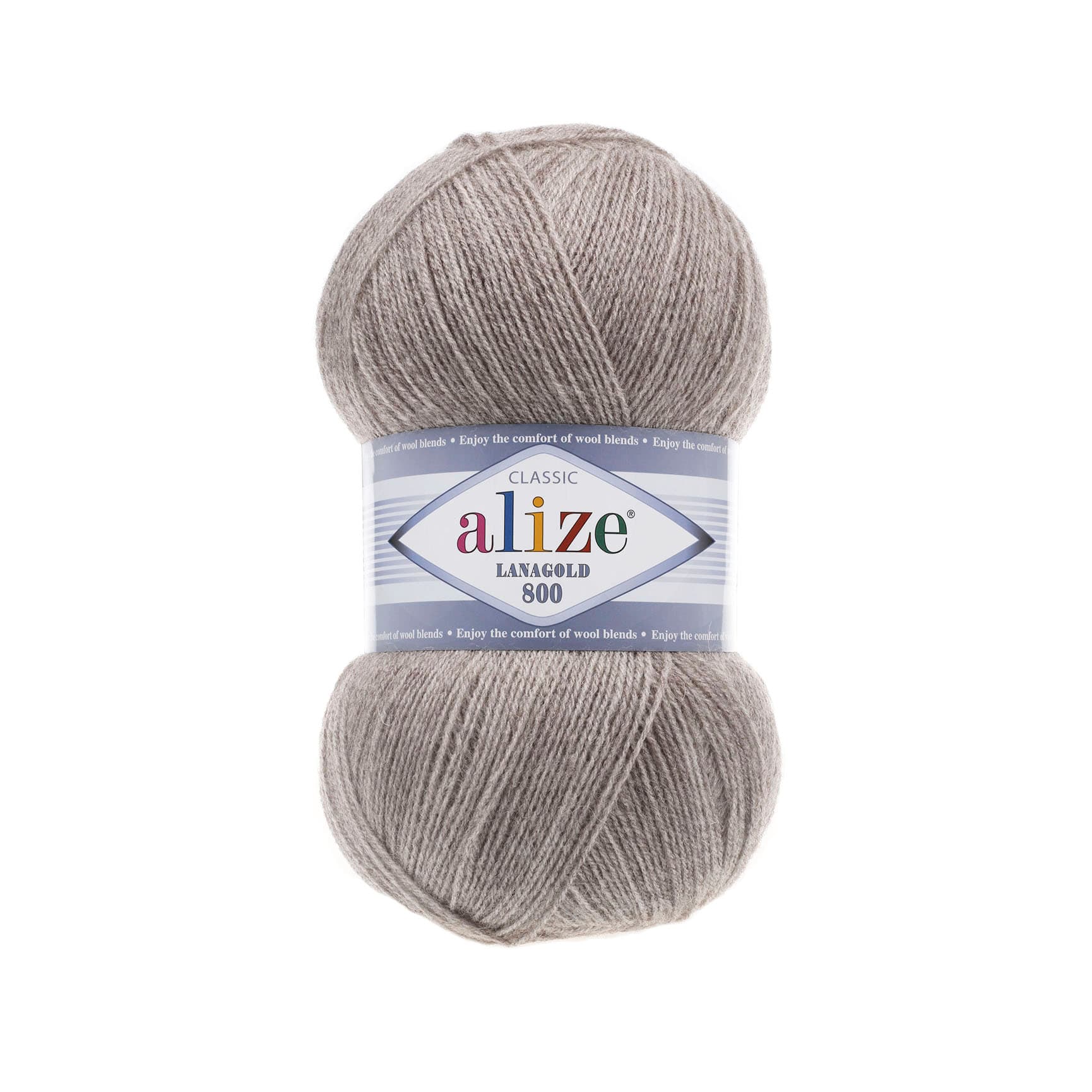 Alize Lanagold 800 207 Açık Kahve Melanj Kışlık İp