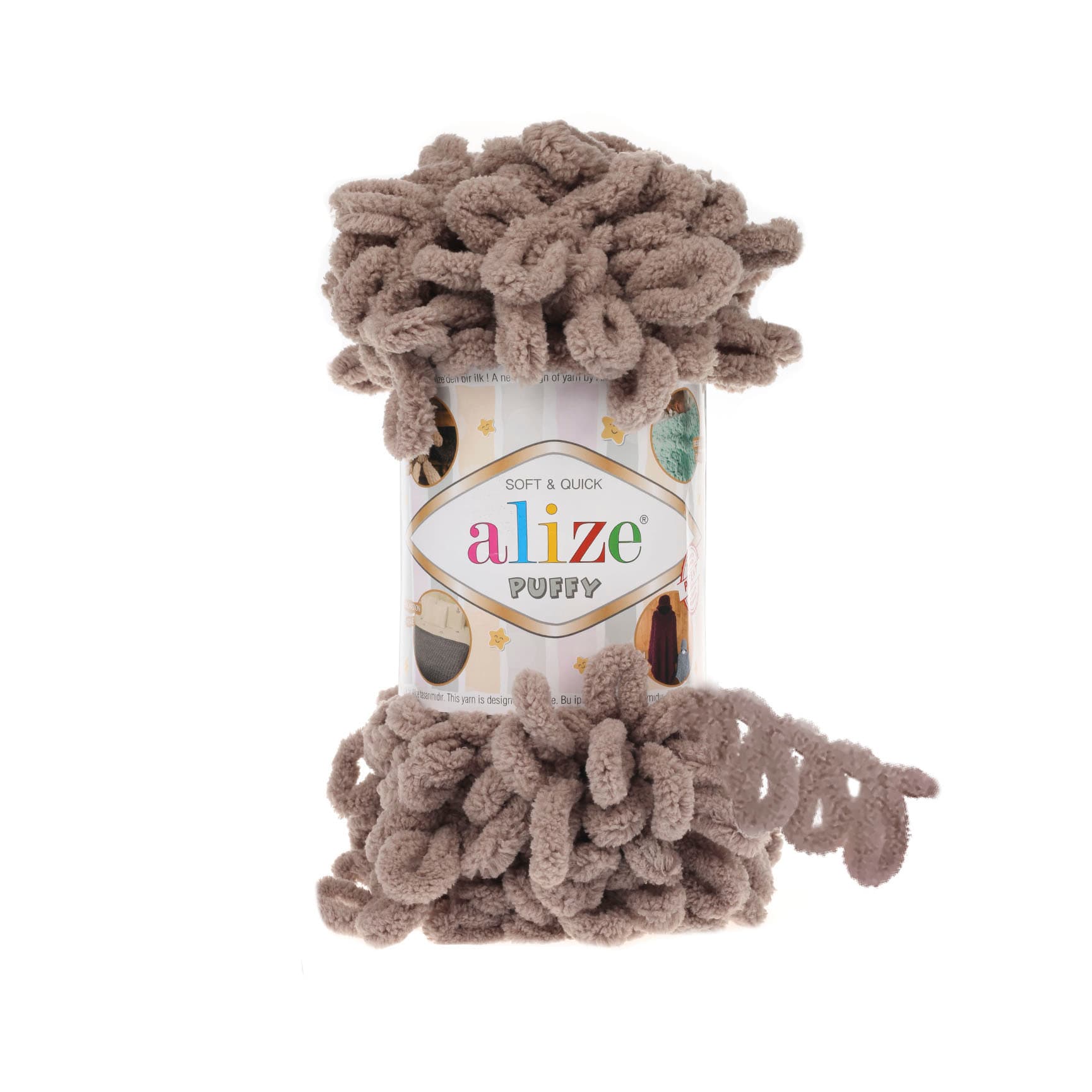 Alize Puffy 530 Vizon Elle Örülen Örgü İpi