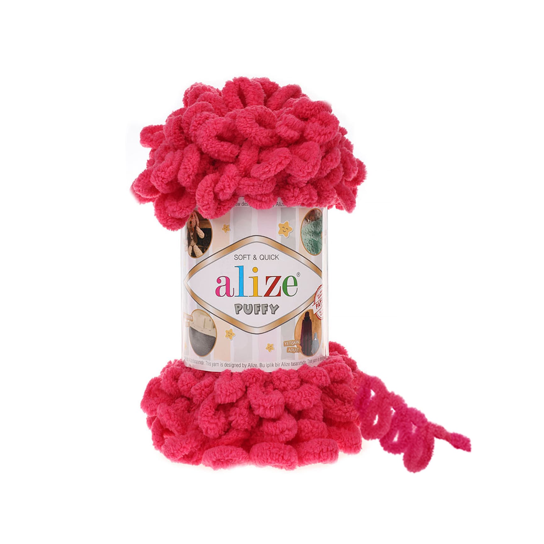 Alize Puffy 149 Fuşya Elle Örülen Örgü İpi
