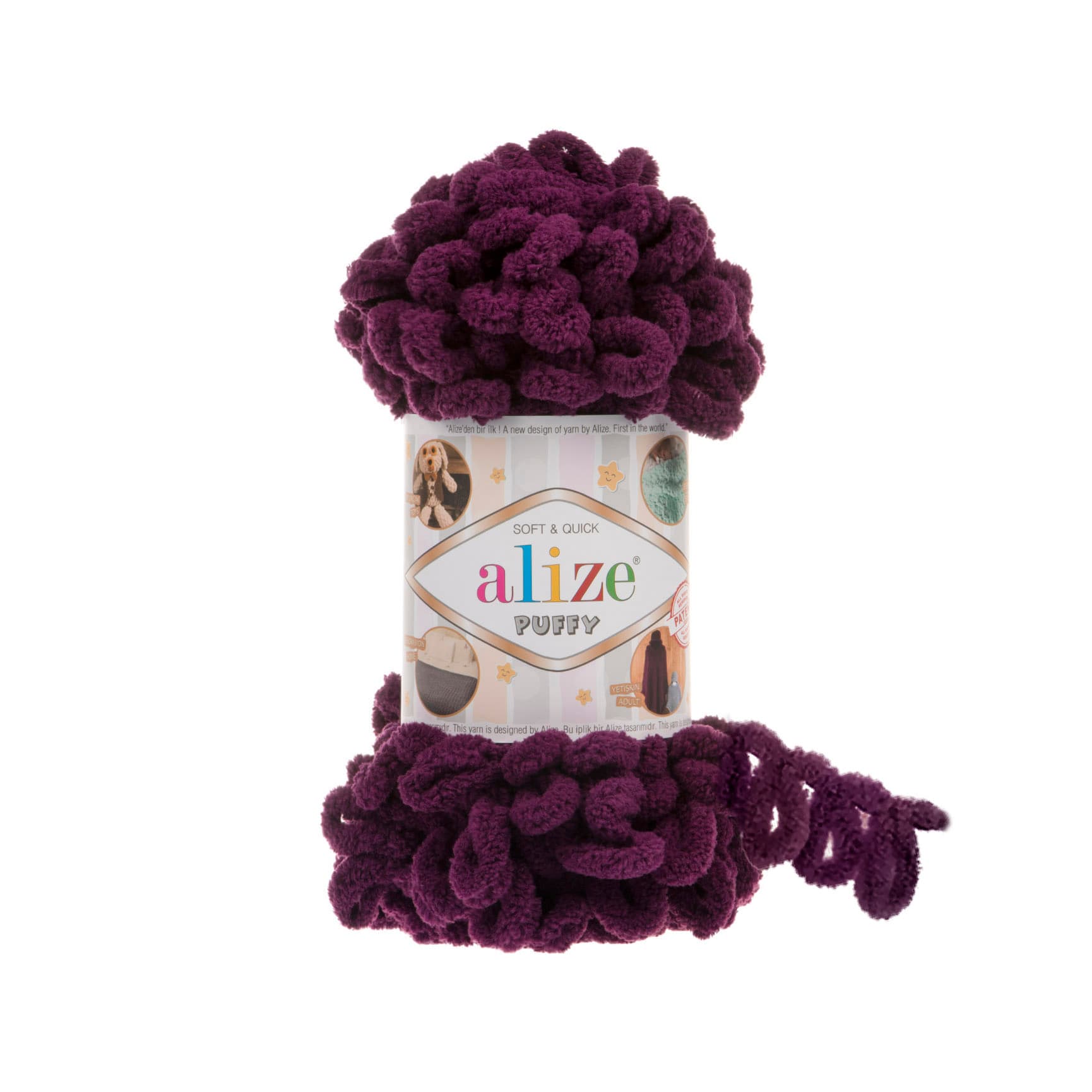 Alize Puffy 111 Mürdüm Elle Örülen Örgü İpi