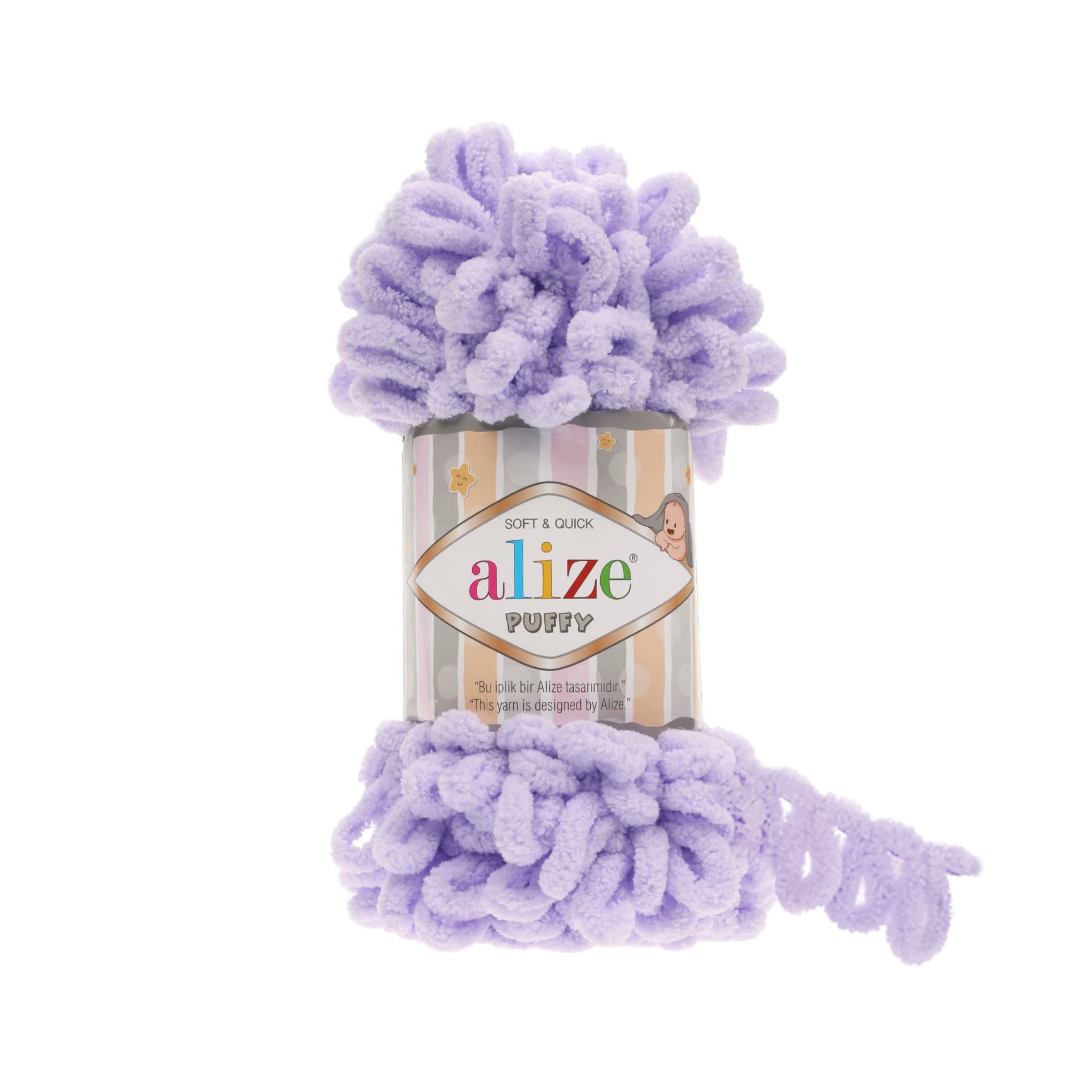 Alize Puffy 146 Lavanta Elle Örülen Örgü İpi