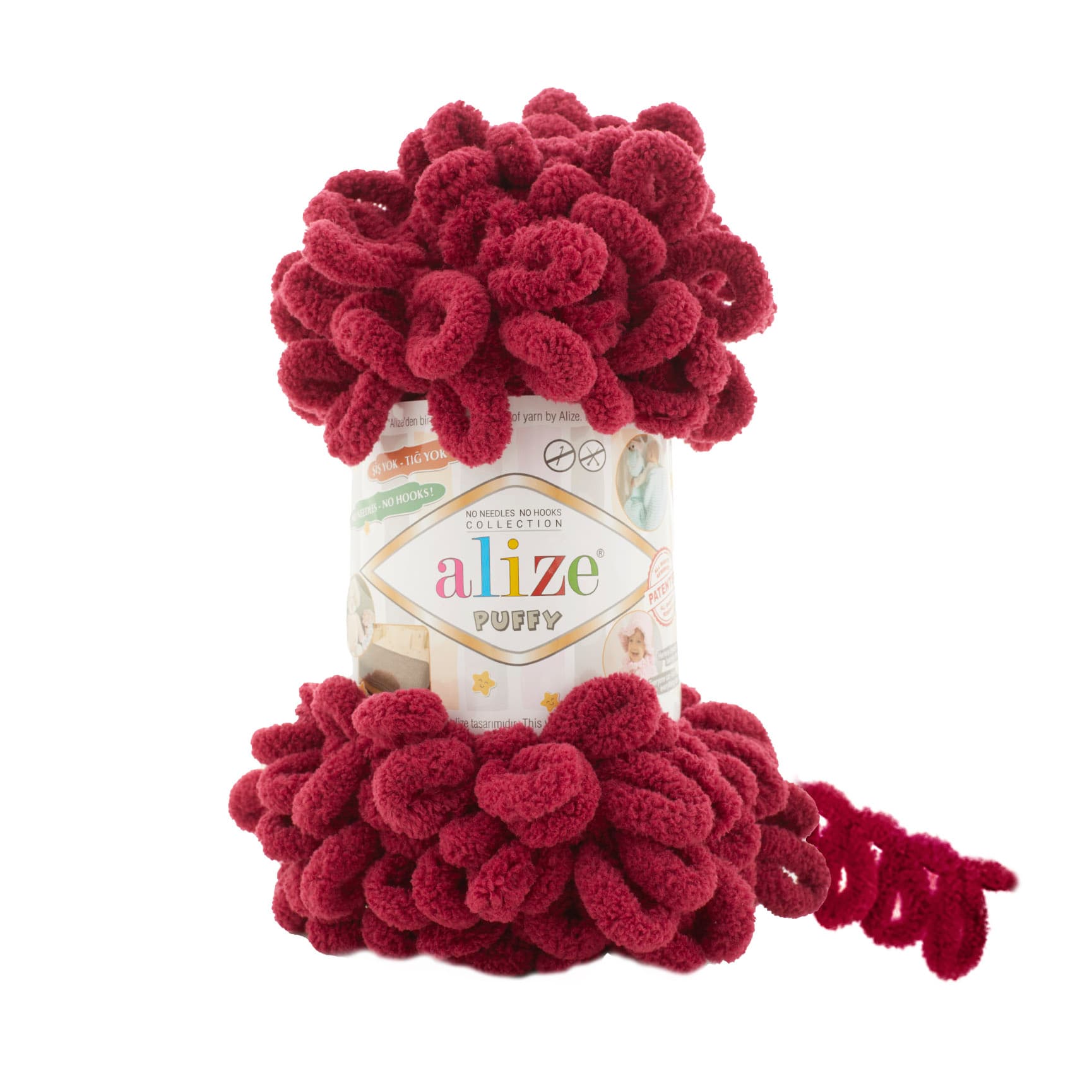 Alize Puffy 107 Kiraz Elle Örülen Örgü İpi