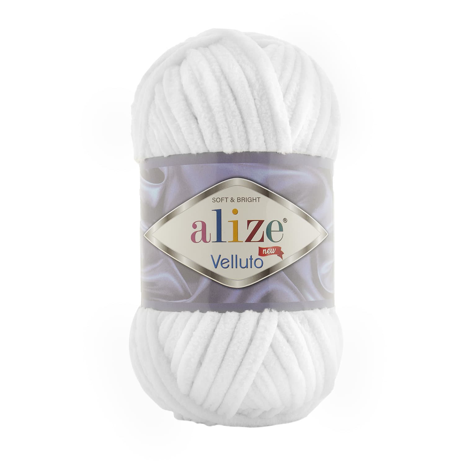 Alize Velluto 55 Beyaz Kalın Kadife İp