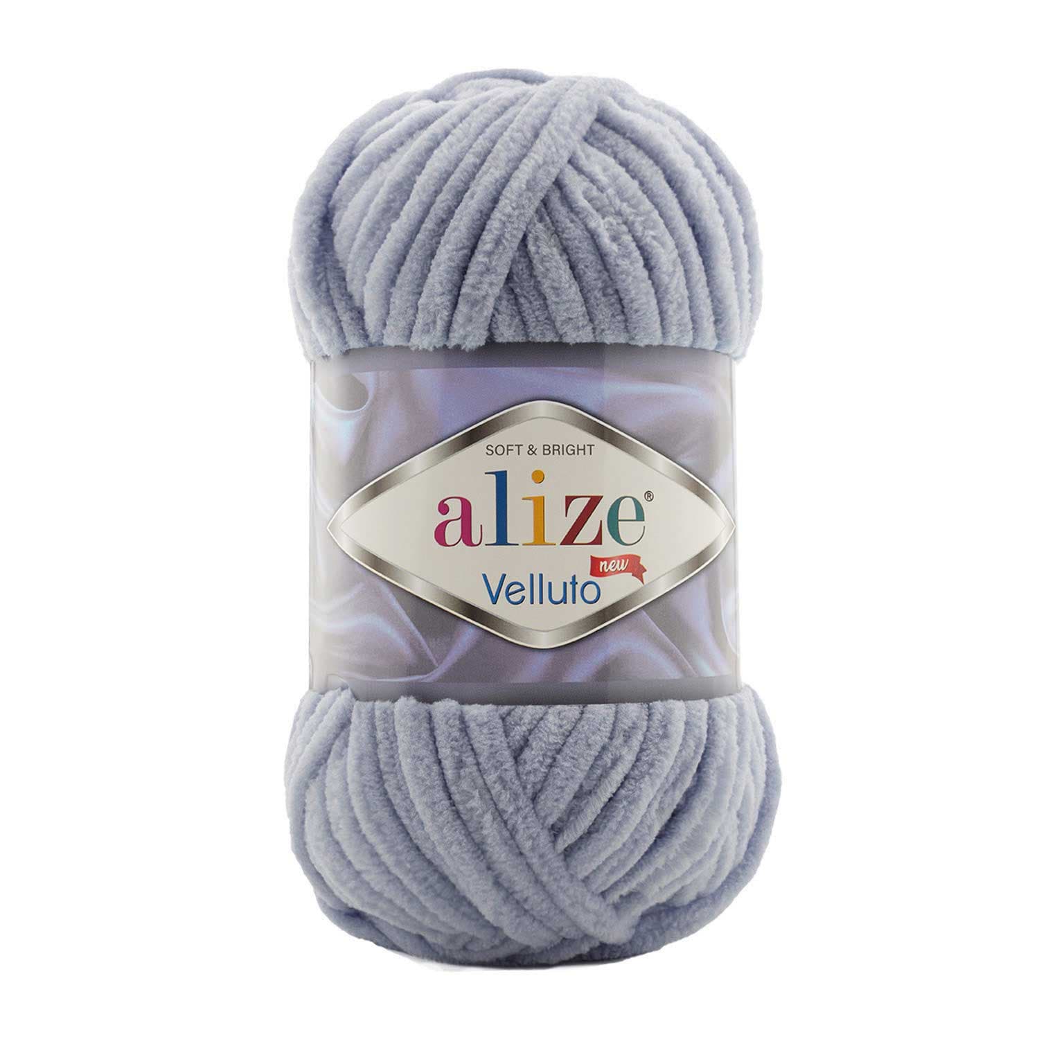 Alize Velluto 87 Gri Kalın Kadife İp