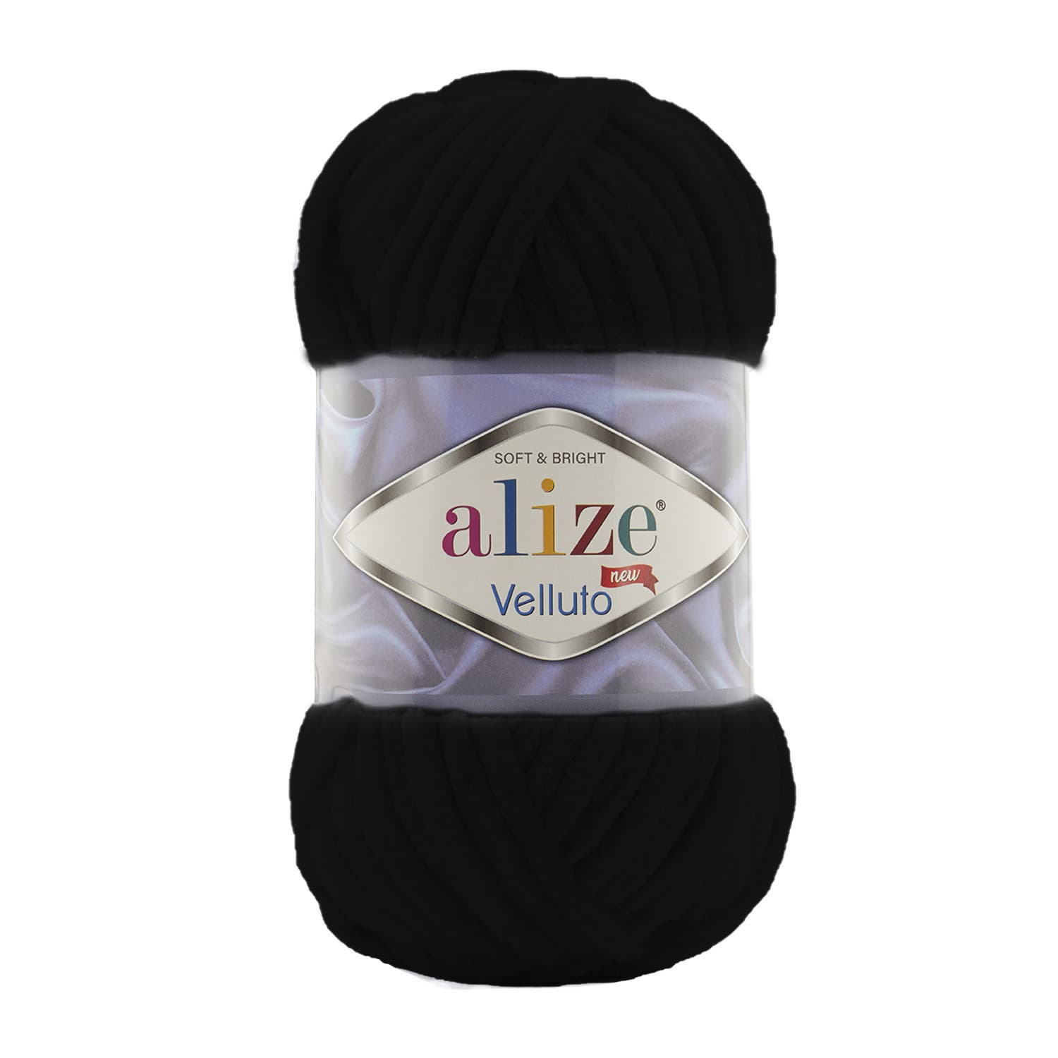 Alize Velluto 60 Siyah Kalın Kadife İp