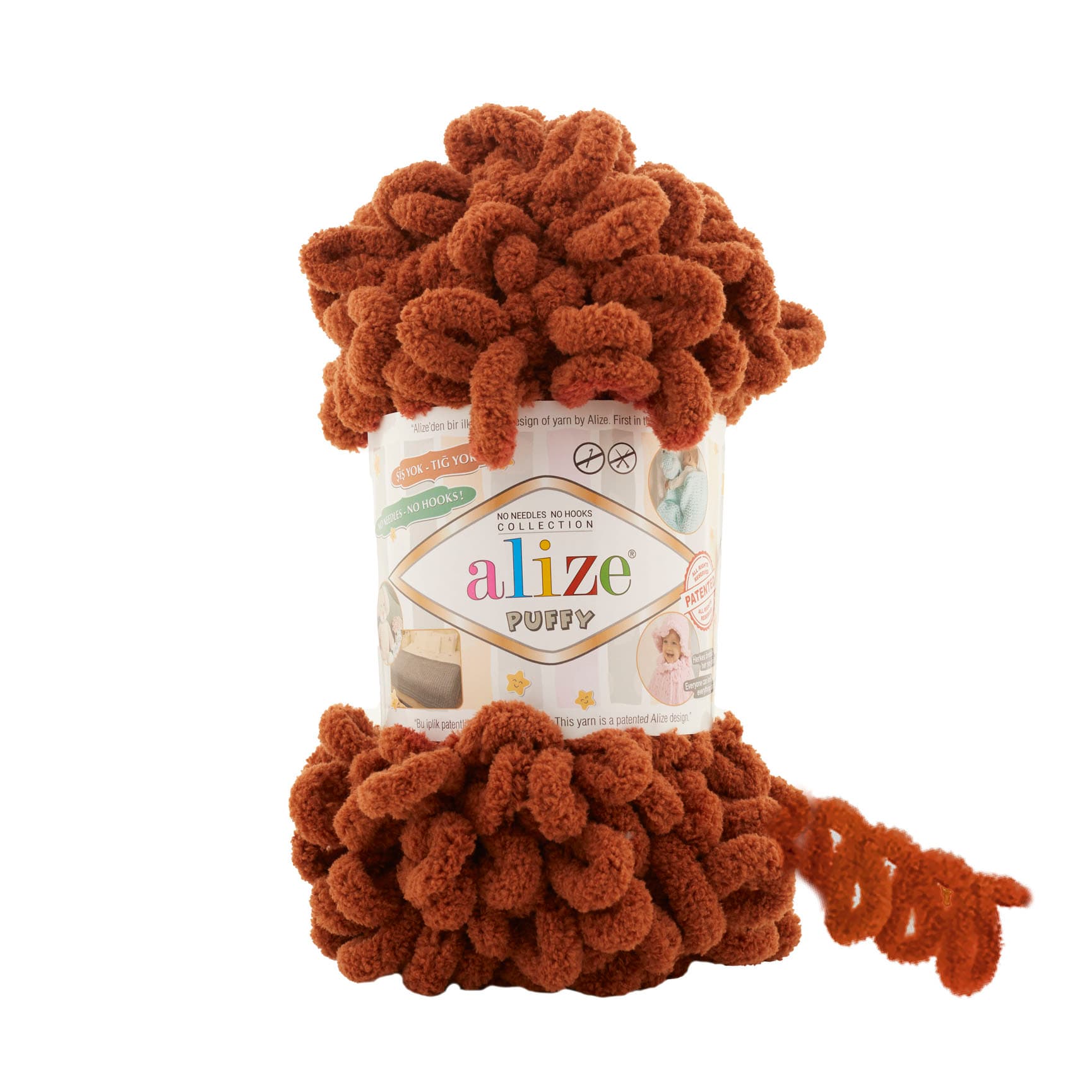 Alize Puffy 597 Tarçın Elle Örülen Örgü İpi