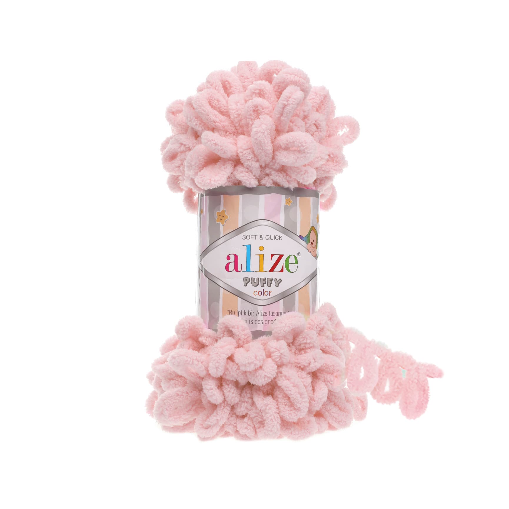 Alize Puffy 161 Pudra Elle Örülen Örgü İpi
