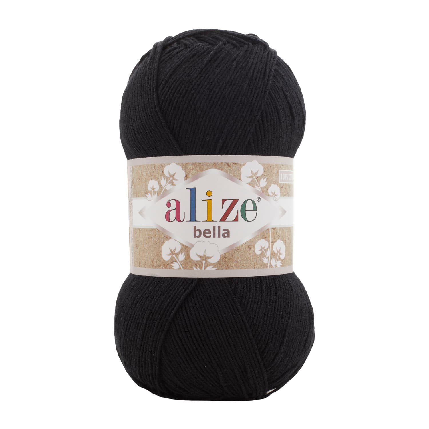 Alize Bella 100 60 Siyah Pamuklu Örgü İpi