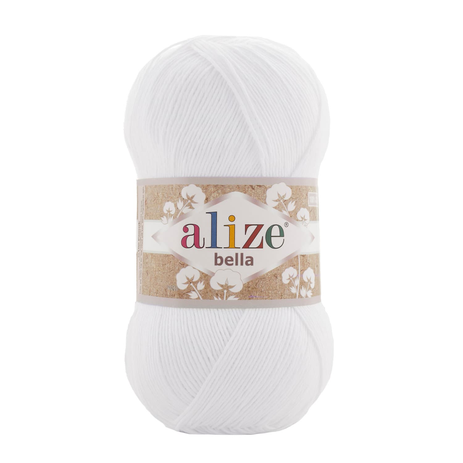 Alize Bella 100 55 Beyaz Pamuklu Örgü İpi