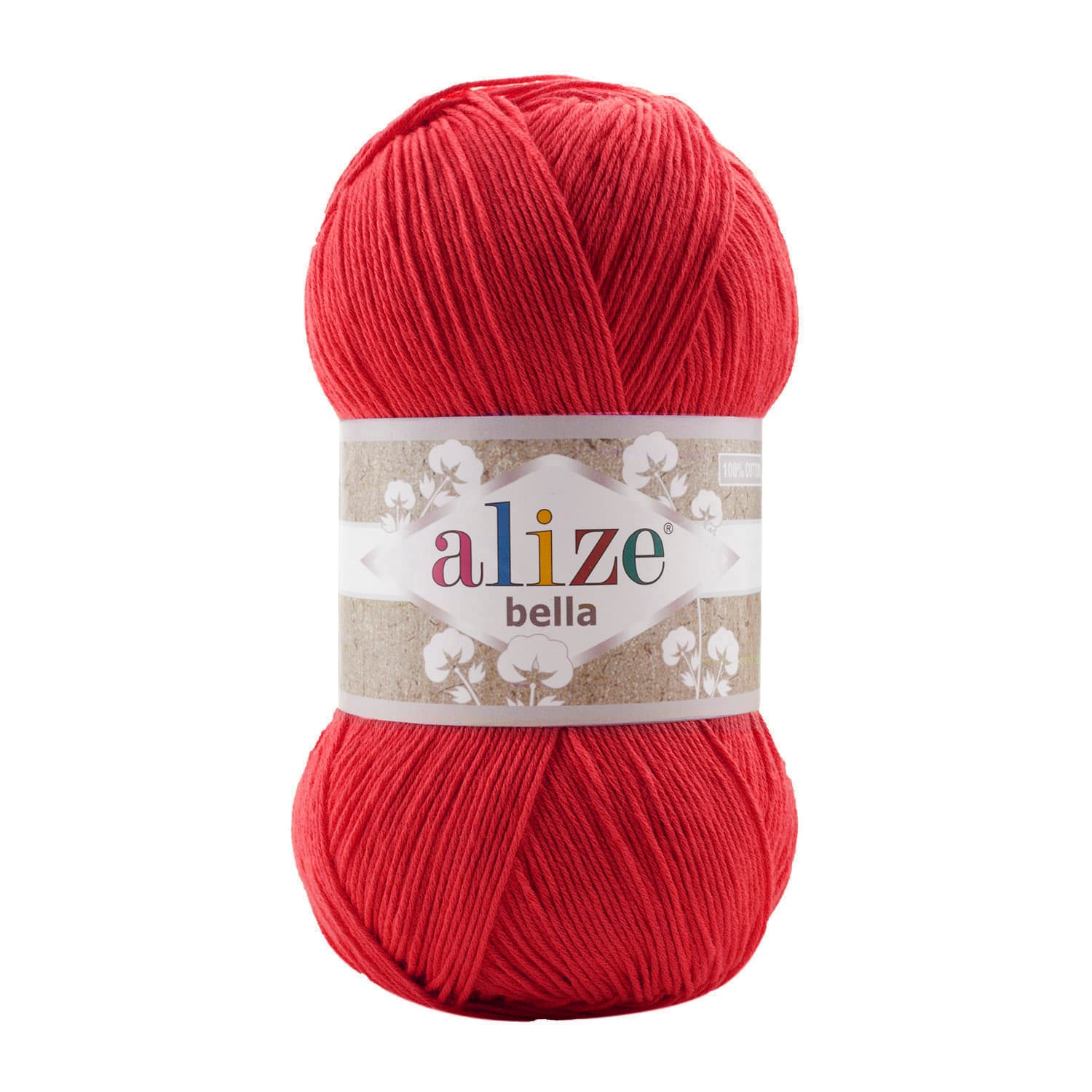 Alize Bella 100 56 Kırmızı Pamuklu Örgü İpi