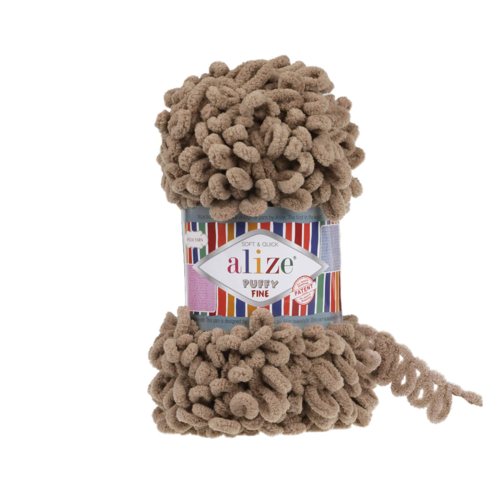Alize Puffy Fine 329 Vizon Elle Örülen Örgü İpi