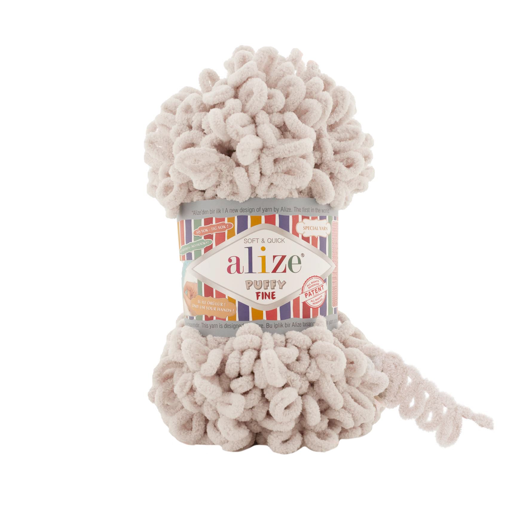 Alize Puffy Fine 599 Fil Dişi Elle Örülen Örgü İpi
