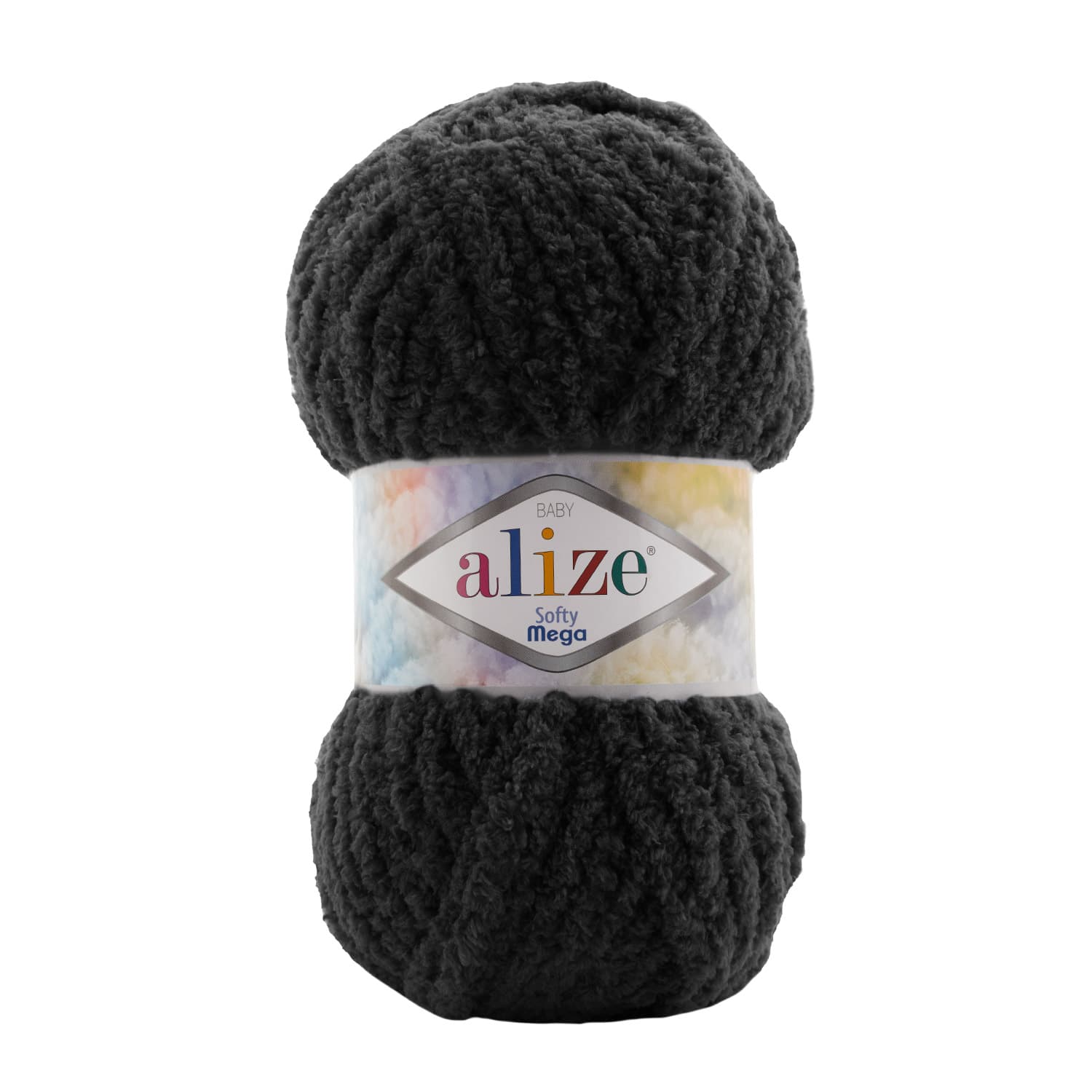 Alize Softy Mega 60 Siyah Kadife İp