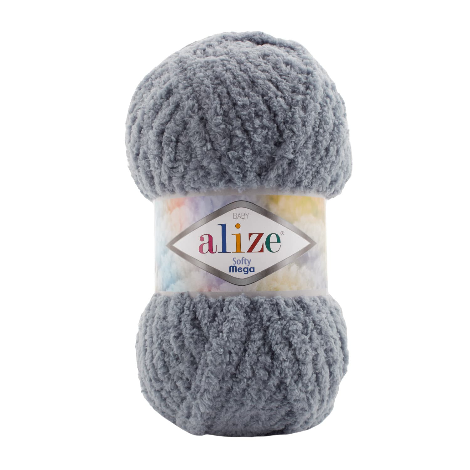 Alize Softy Mega 119 Gri Kadife İp