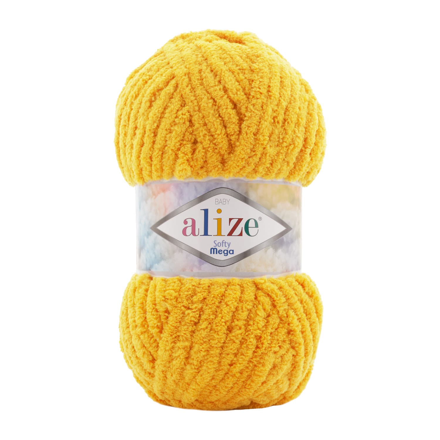 Alize Softy Mega 216 Sarı Kadife İp
