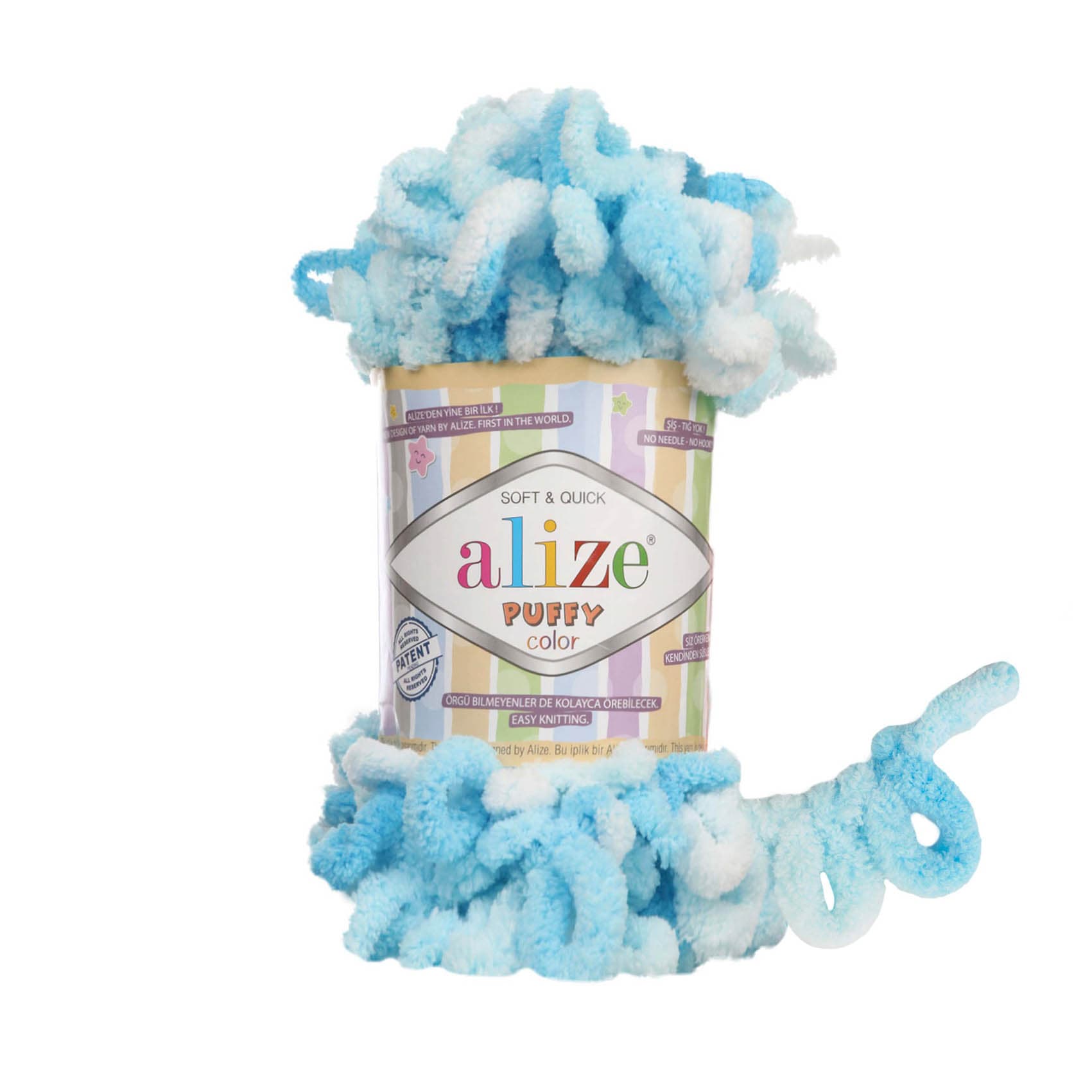 Alize Puffy Color 5924 Elle Örülen Örgü İpi