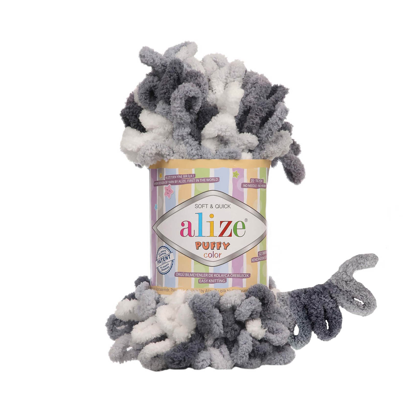 Alize Puffy Color 5925 Elle Örülen Örgü İpi