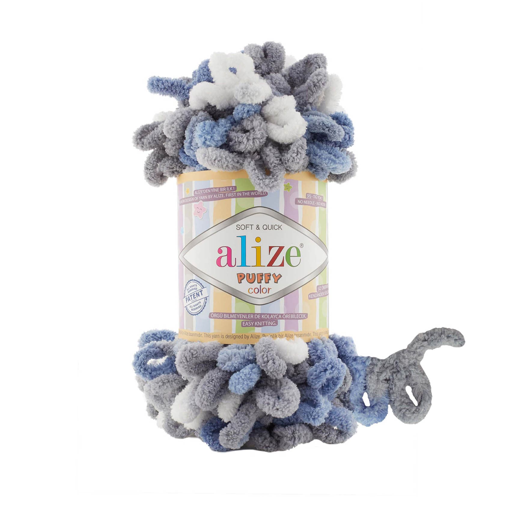 Alize Puffy Color 6075 Elle Örülen Örgü İpi