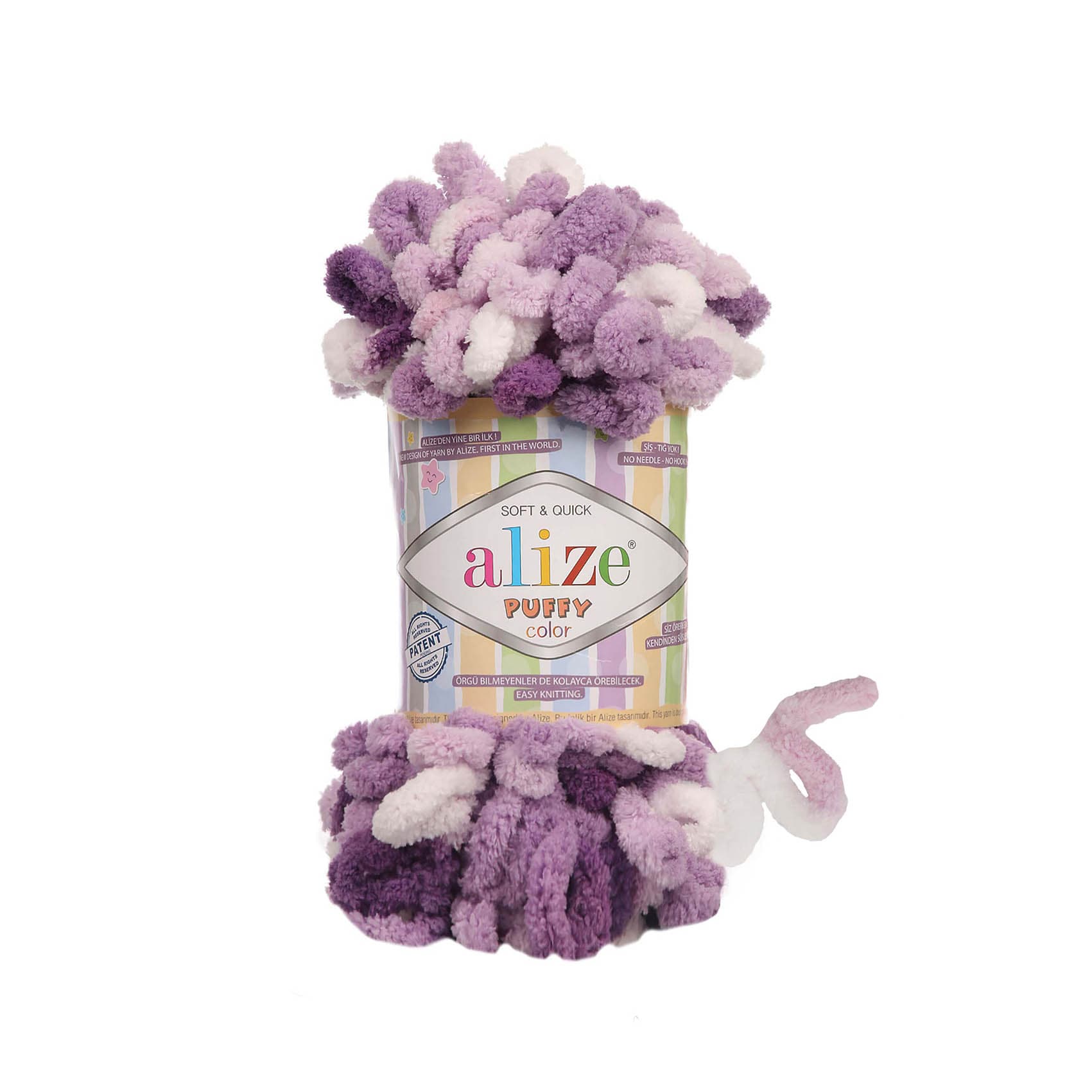 Alize Puffy Color 5923 Elle Örülen Örgü İpi