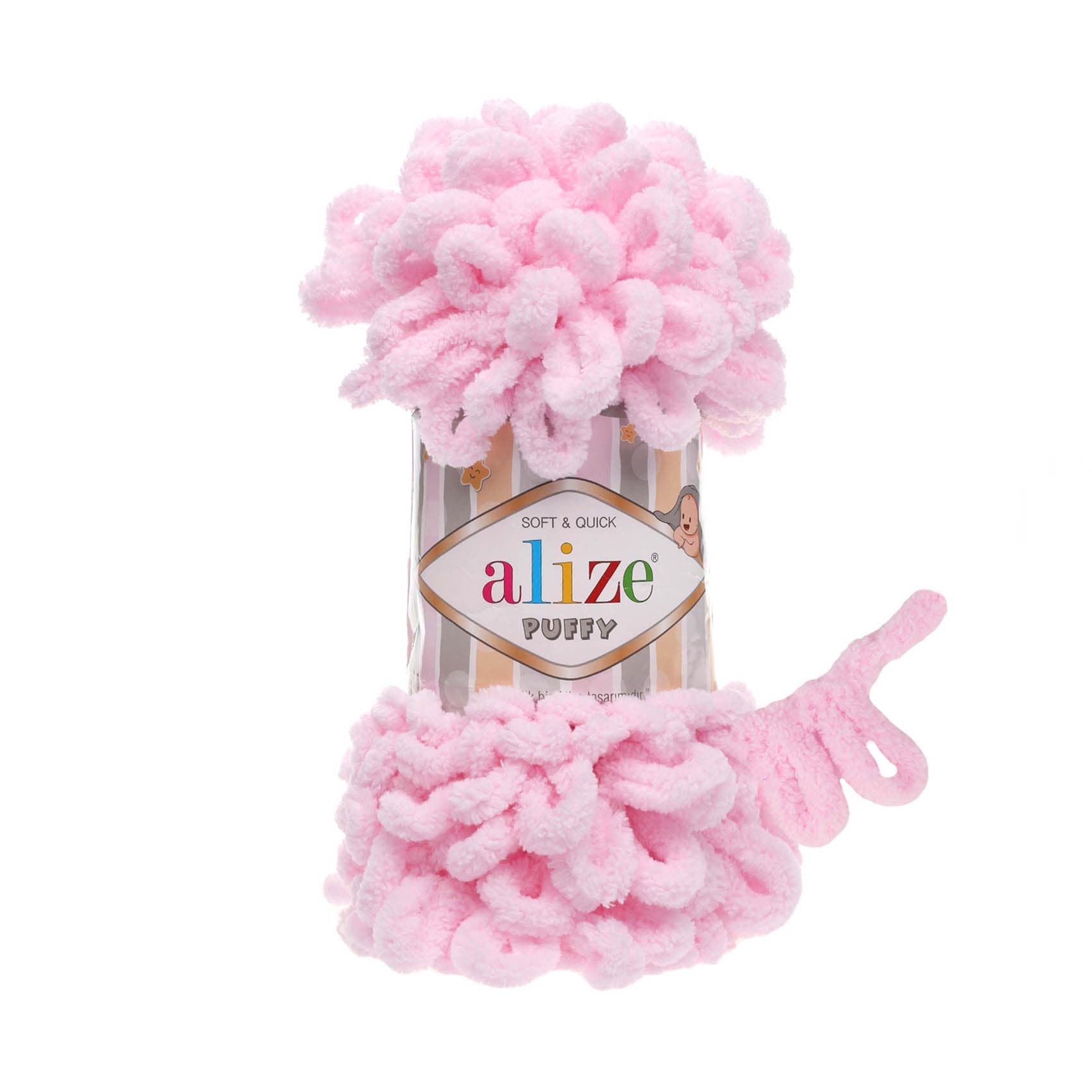 Alize Puffy 31 Bebe Pembesi Elle Örülen Örgü İpi