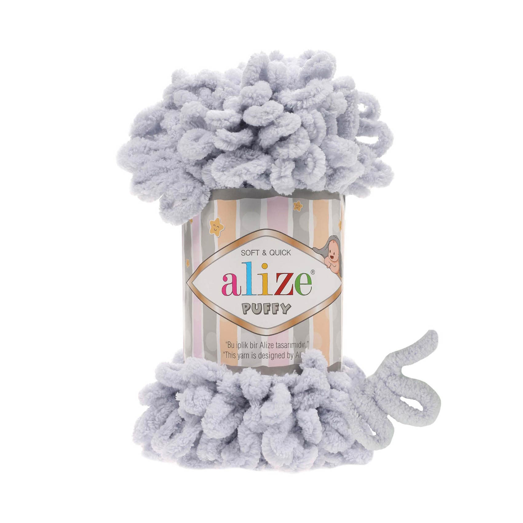 Alize Puffy 416 Bebe Mavi Elle Örülen Örgü İpi