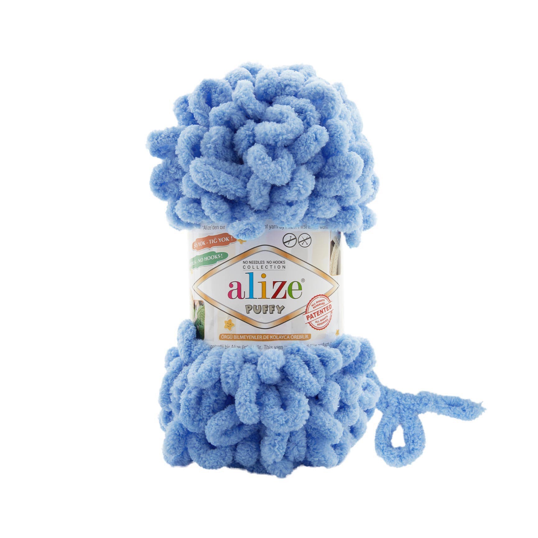 Alize Puffy 40 Mavi Elle Örülen Örgü İpi