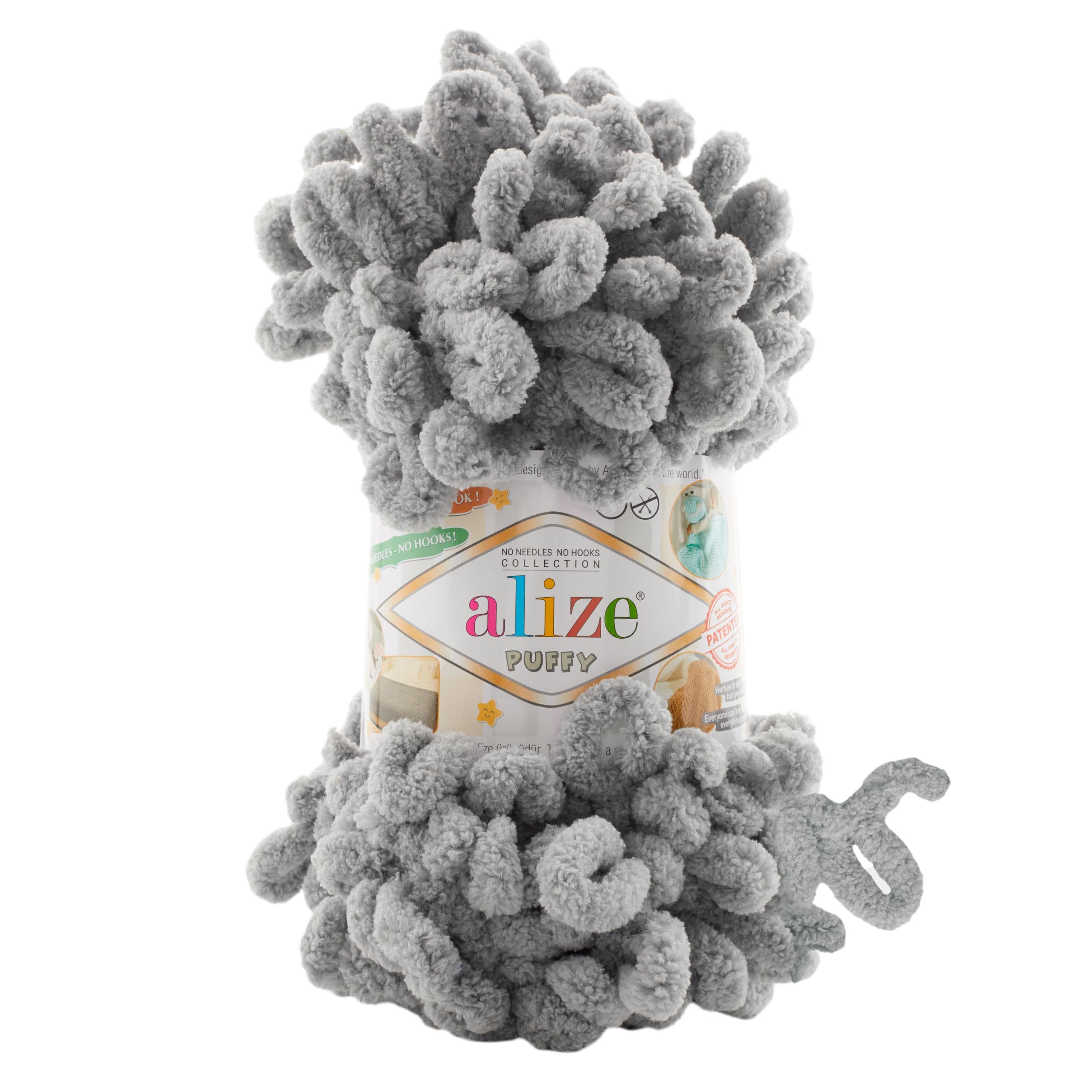 Alize Puffy 302 Gri Elle Örülen Örgü İpi