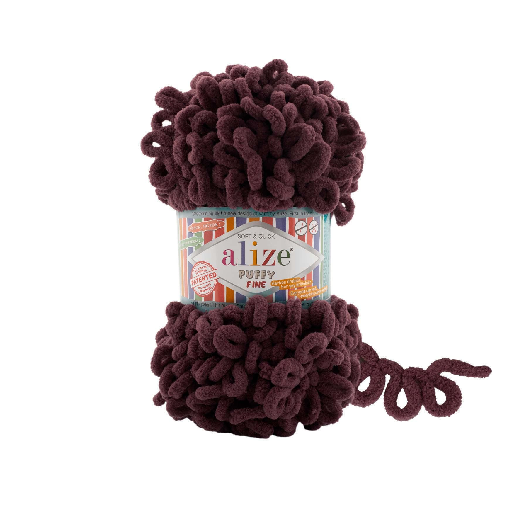 Alize Puffy Fine 993 Elle Örülen Örgü İpi