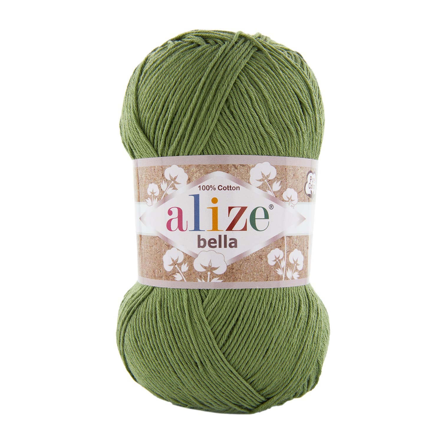 Alize Bella 100 485 Yeşil Pamuklu Örgü İpi