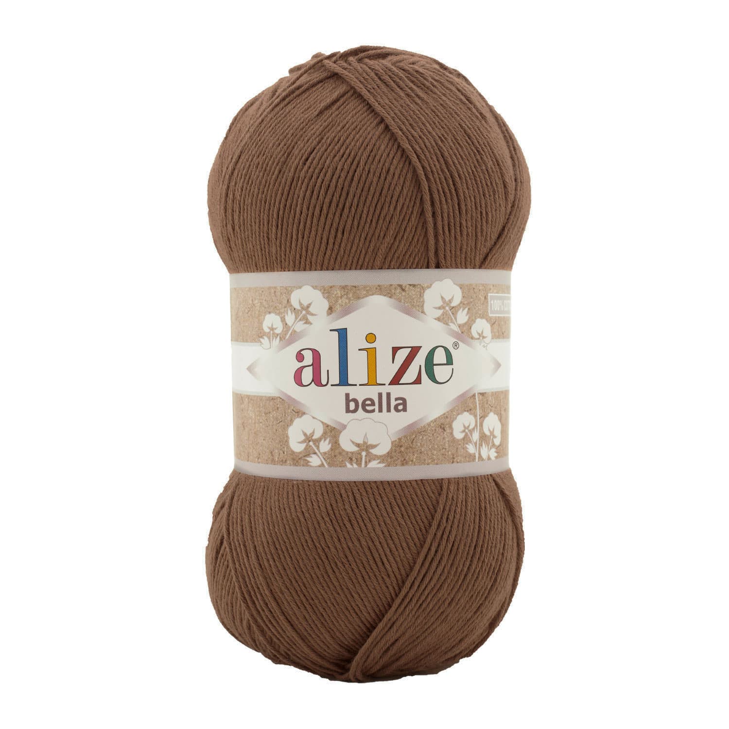 Alize Bella 100 493 Kahve Pamuklu Örgü İpi