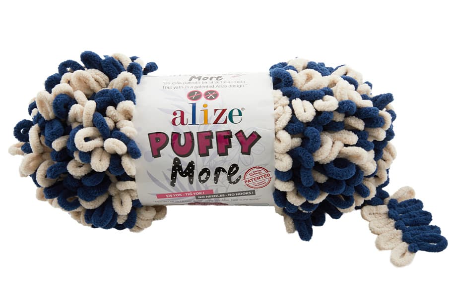 Alize Puffy More 6628 Batik Elle Örülen Örgü İpi