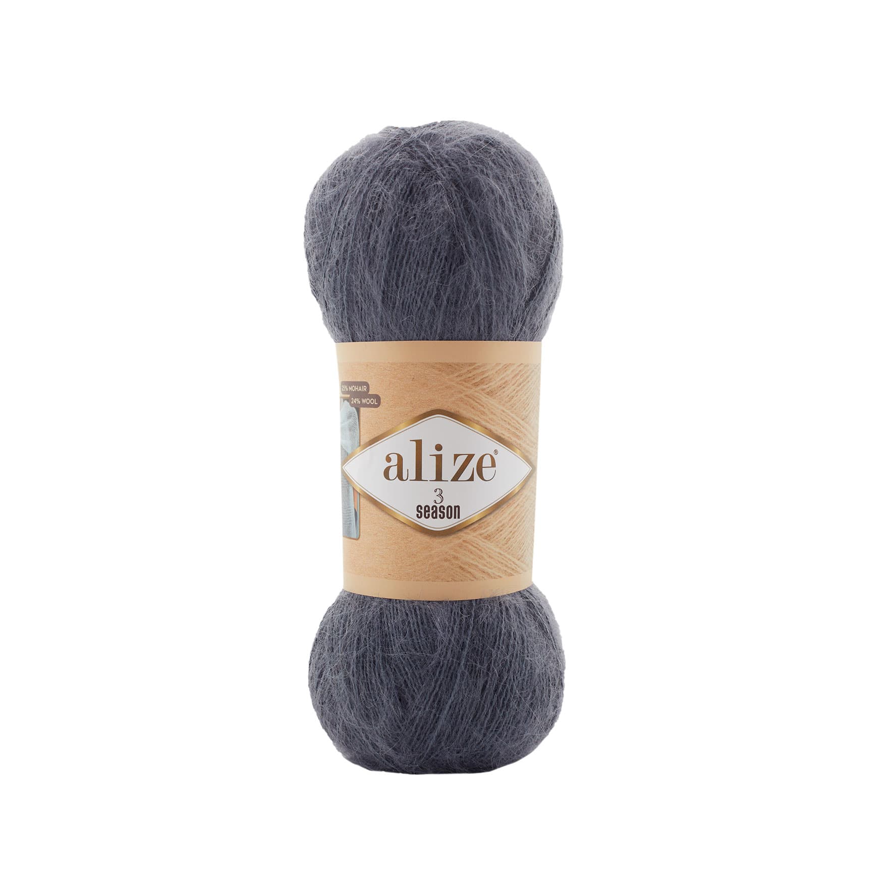 Alize 3 Season 87 Koyu Gri Örgü İpi