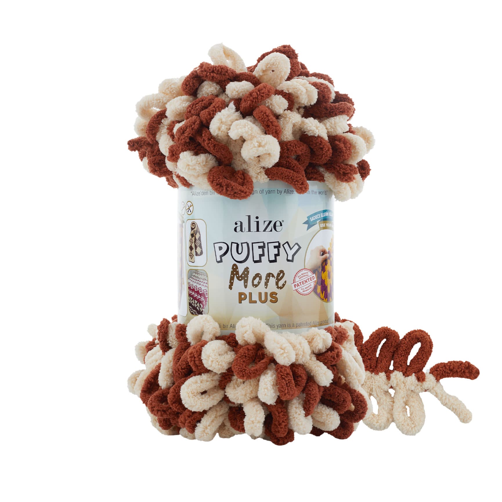 Alize Puffy More Plus 8010 Elle Örülen Örgü İpi