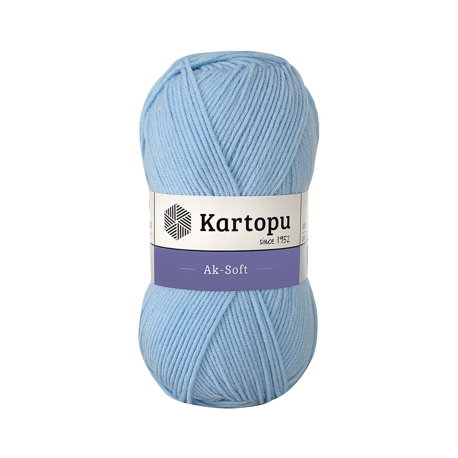 Kartopu Ak Soft K544 Açık Mavi Örgü İpi