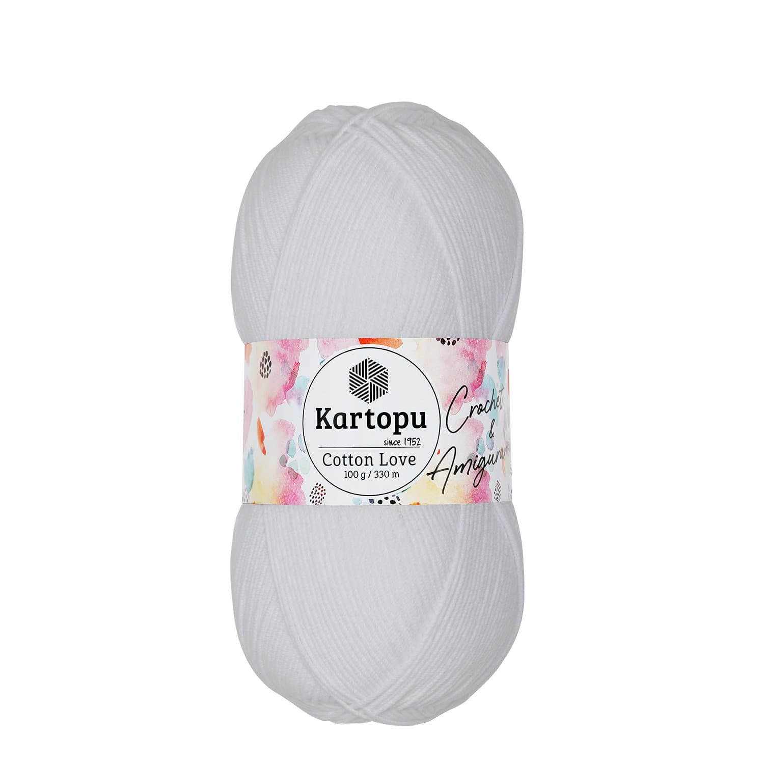 Kartopu Cotton Love K010 Beyaz Pamuklu Örgü İpi