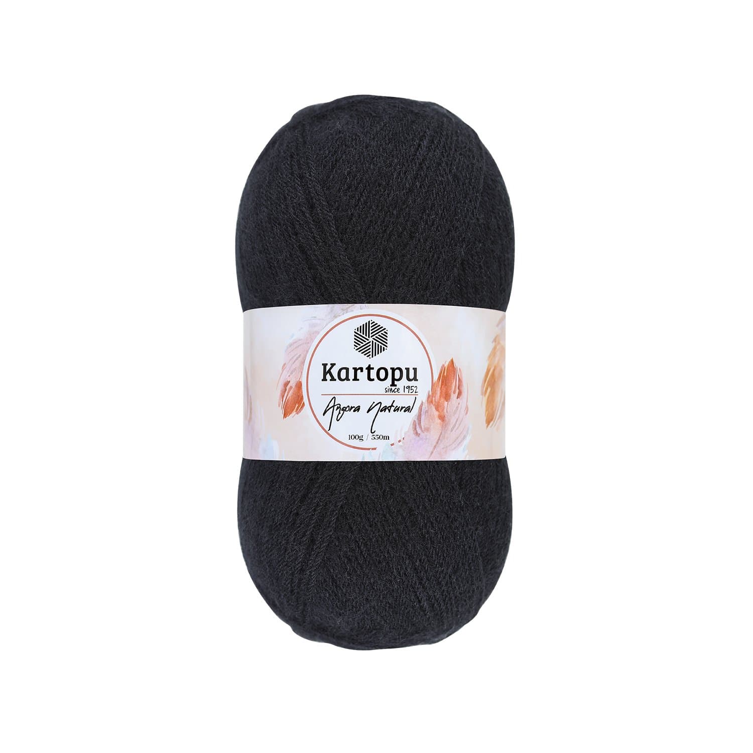 Kartopu Angora Natural K940 Siyah Yelek ve Şal İpi